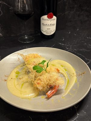 Ristorante Belcore - Code di gamberi in pasta kataifi